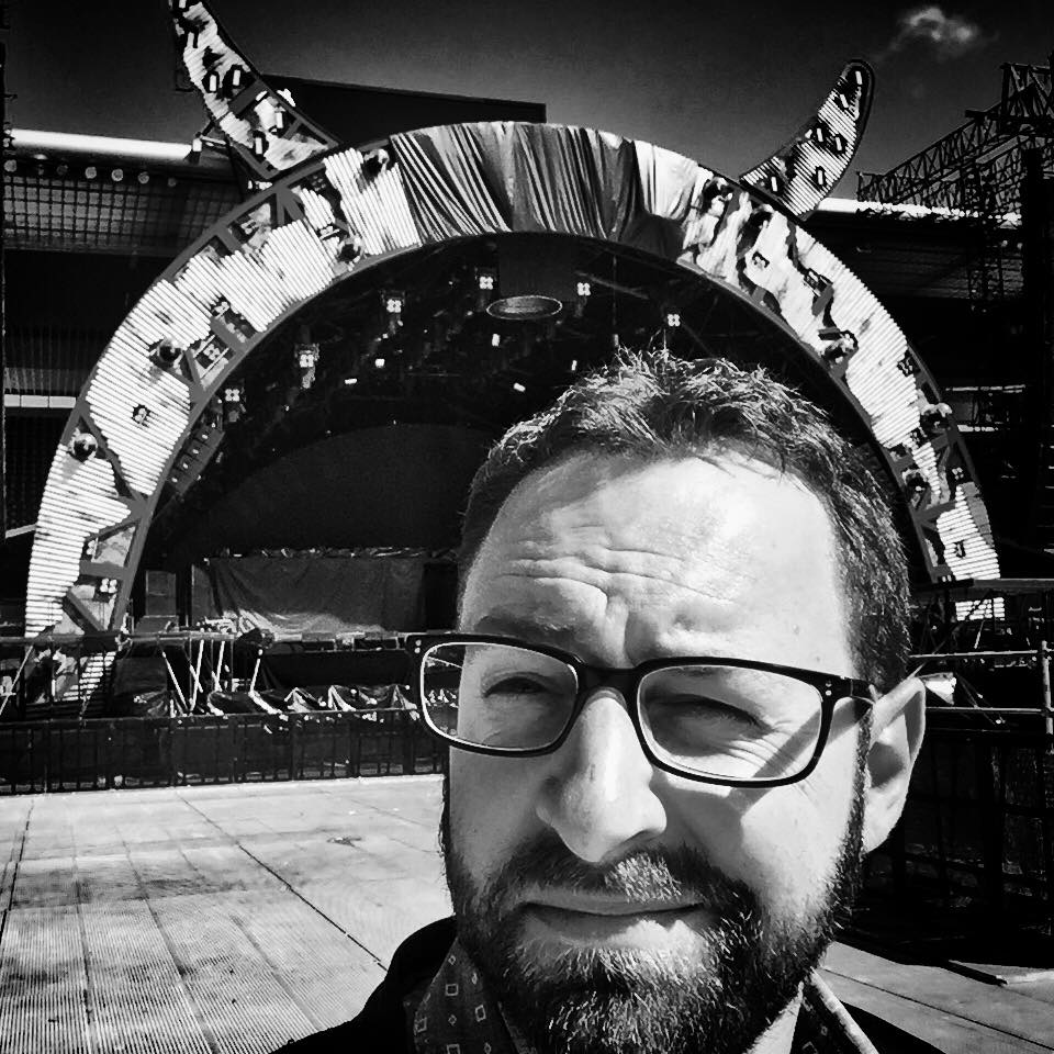 Gilles Simon au stade de Suisse pour le concert d'AC/DC - 29 mai 2016