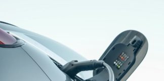 an electric car charging