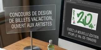 Un concours pour réinventer les billets « 20 VAL’ ». L’association des commerçants Val’action lance un appel aux artistes pour concevoir la nouvelle édition de ses bons d'achat locaux au Val-de-Travers. / Illustration générée par une intelligence artificielle (IA) inspirée du billet original créé par Benjamin Locatelli.
